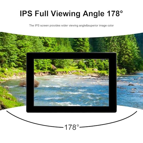 Image of VSDISPLAY 10.1'' Industrial Touch Monitor, IP65 Front Waterproof | 1280x800 IPS Display 16:10, 10-Point Capacitive Touch, with H /D VGA Interface for Industrial Outdoor Kiosk Use
