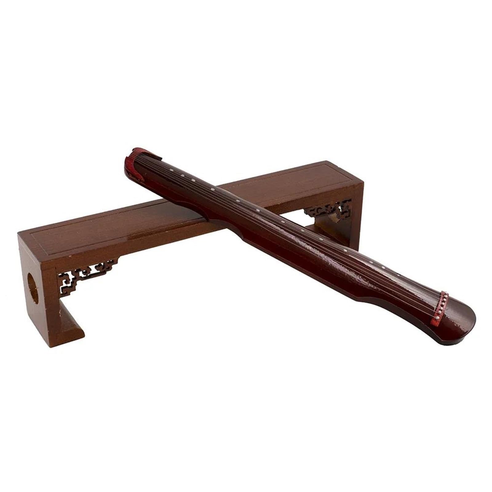 Miniaturowe ozdoby do instrumentów muzycznych Model Guqin Z Futerałem Miniaturowy Instrument Muzyczny Akcesoria I Dekoracje