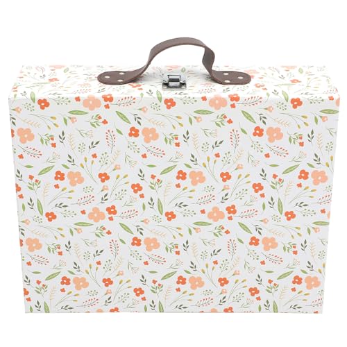 Boîte présent en papier anti-poussière, petite valise de rangement