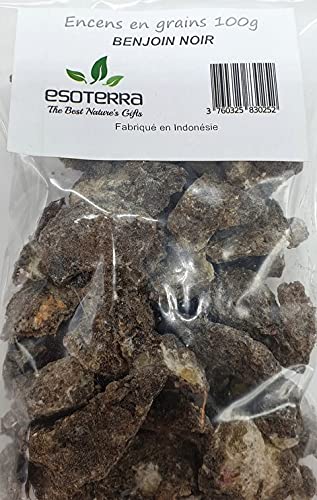 Esoterra - Résine Naturelle Encens en Grains 100g - Benjoin Noir Cover