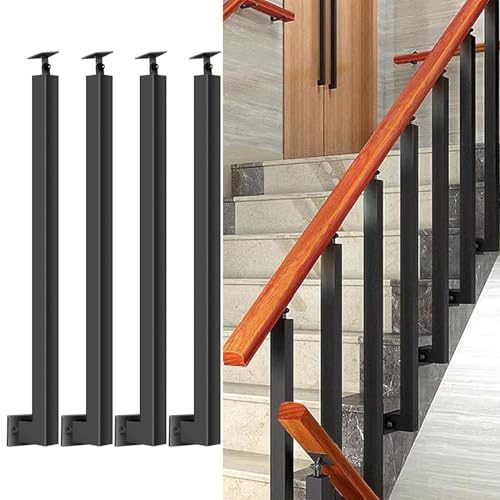 Balustres d'escalier 105cm avec kit de fixation et vis pour garde-corps intérieur