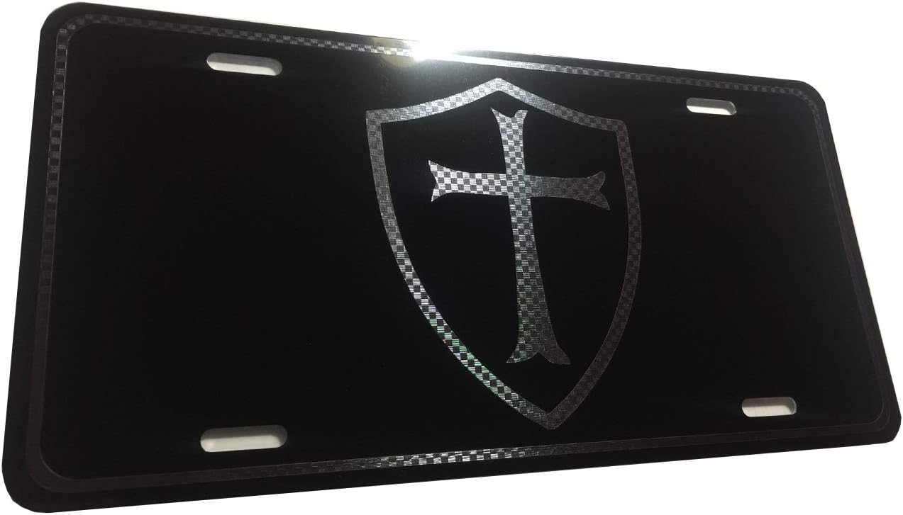 Knight Templar Crusader Christian, Religious, Cross Heavy Duty Aluminum Tactical License Plate S3