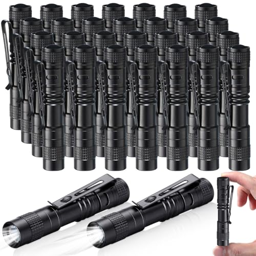 Stylo lampe de poche LED anti panne lot de 30 petites lampes étanches pour trousse secours