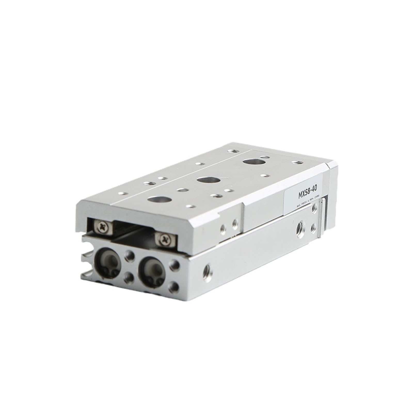 Pneumatischer Zylinder for Luftschlittentische, MXS6, MXS8, MXS12, MXS16, MXS20, MXS25, Schienenschlitten-Luftzylinder, 10–150 mm Schnelle Reaktion für die Fertigung(MXS25,150mm)