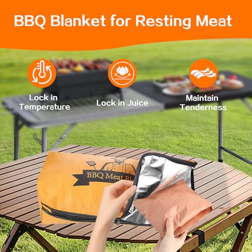 Manta para Descanso de Carne BBQ 21.5"x15"x7" Negro miniatura 2