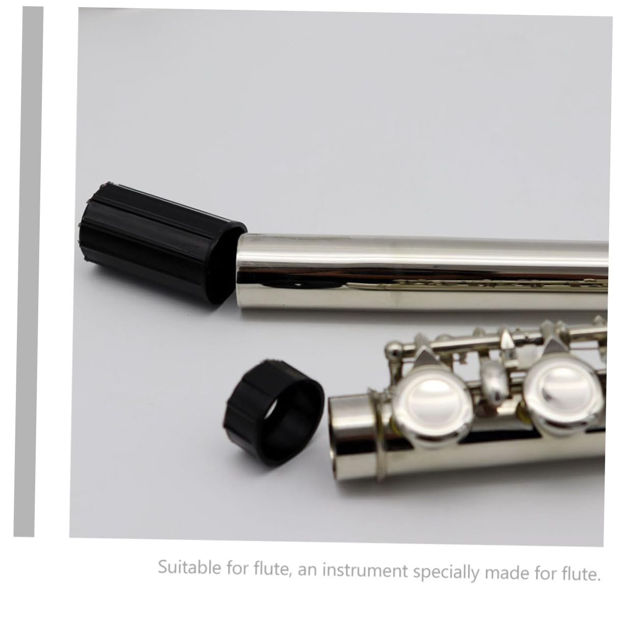 GALPADA 5 Set Flute Interface Protective Sheaths Durable Black Flute Accessories for Optimal Protection Collision and Abrasion Resistant Design