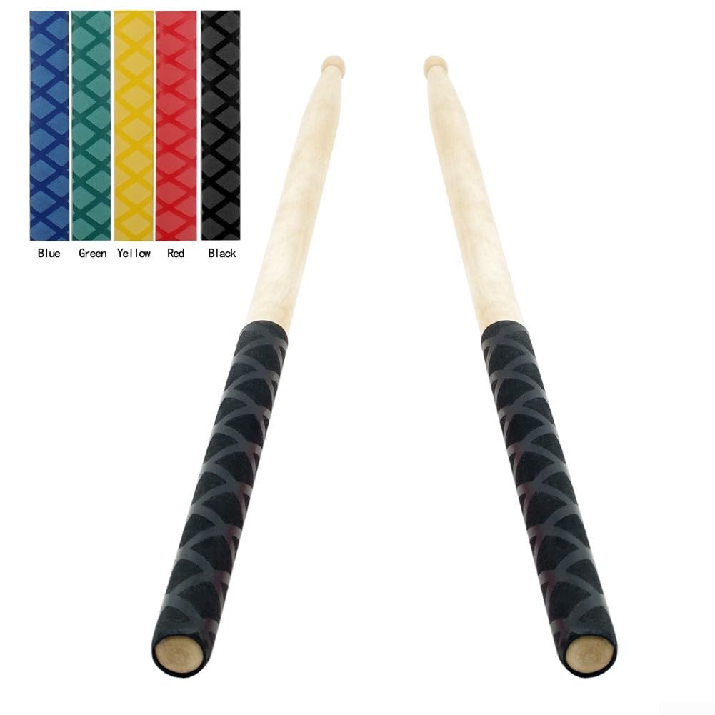 Puños de baquetas resistentes al sudor, ideales para músicos que buscan un mejor rendimiento (verde)