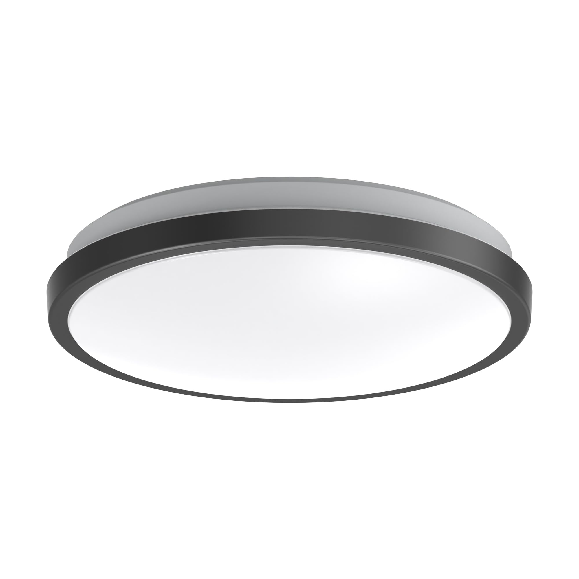 DYMOND 10" Matte Black LED Ceiling Light Flush Mount Lighting Fixture Dimmable Daylight for Bathroom Kitchen Laundry Room Closet (4000K Natural Daylight, Matte Black)