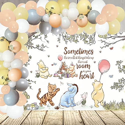 Classic Winnie Baby Shower Decorations, Winnie Party Balloons Garland Arch Kit, Winnie Party Decorations, Winnie Party Supplies, Winnie Party Favors - Thumbnail 7
