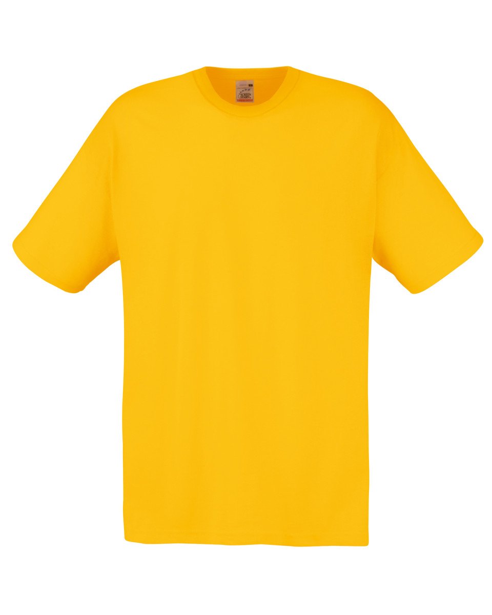 Fruit of the Loom Men's Original T. T-Shirt, Sunflower, Small