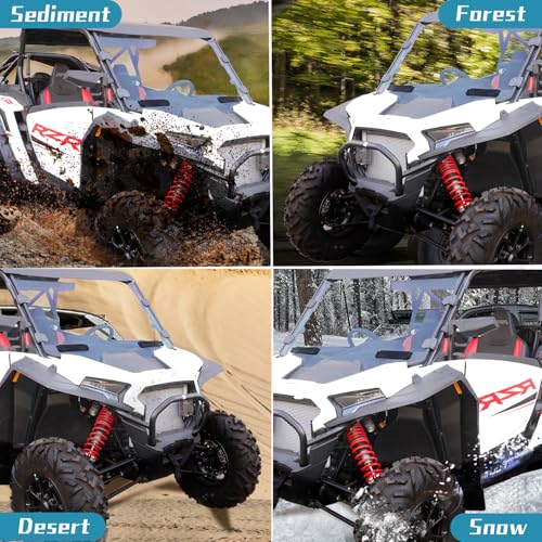 Image of Front & Rear Fender Flares Compatible with 2024 2025 Polaris RZR XP 1000 / XP 4 1000 Accessories Full Coverage Extended Mud Flaps Mud Guards Extension Replacement for 2889133