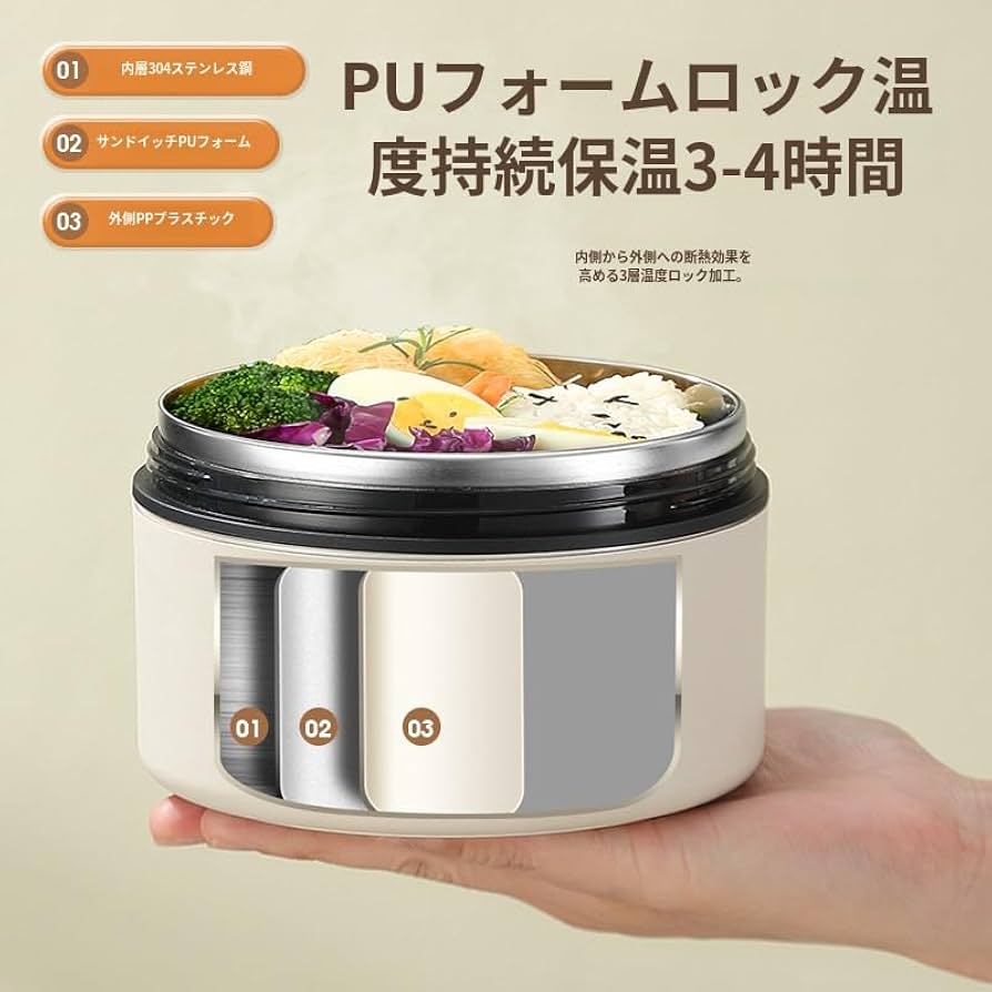 電子レンジ対応 保温弁当箱 304ステンレス*9 電子レンジで温められるステンレス製弁当箱が新発売。開発企画