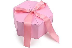 Pink Gift Box With Lid Empty For Presents