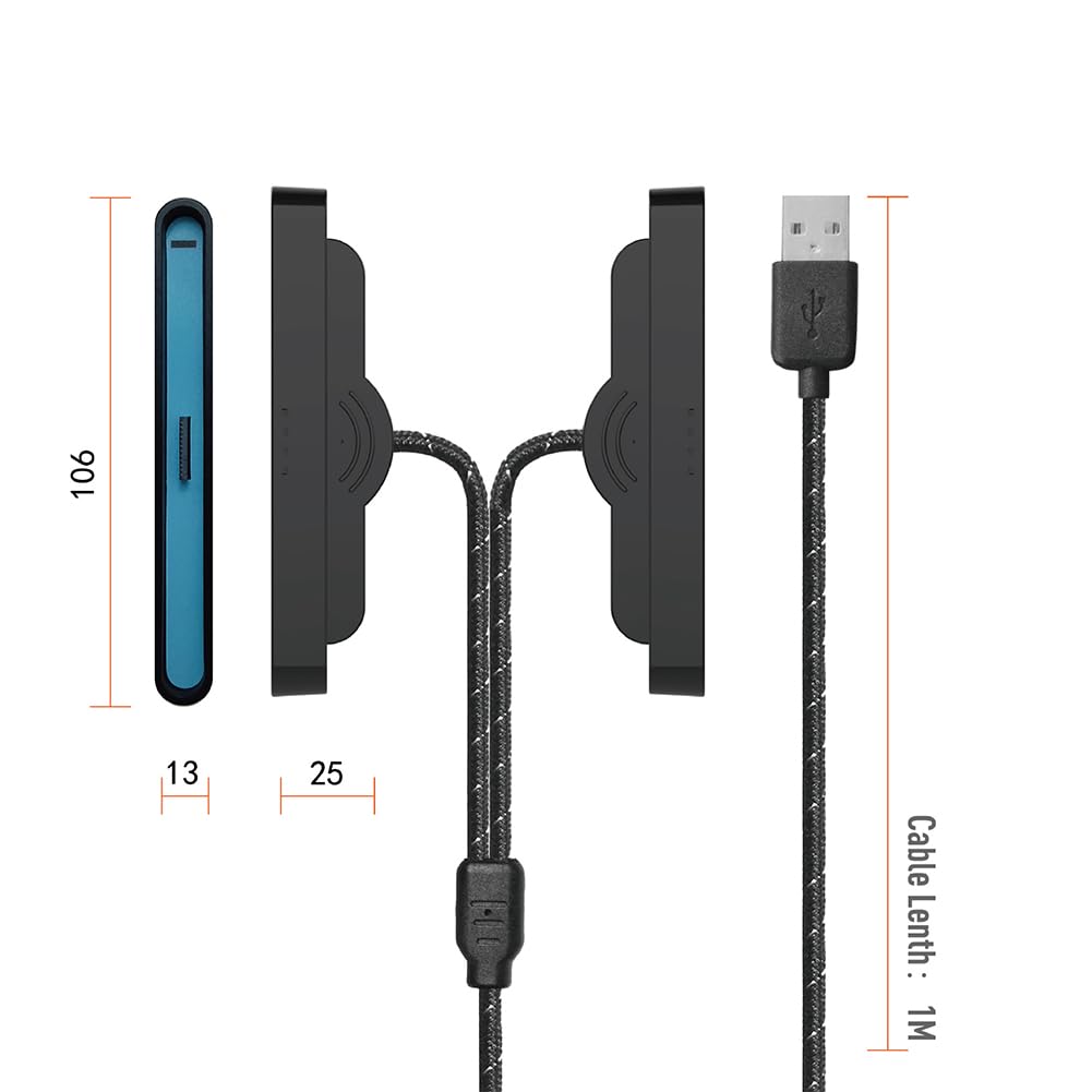 Cavo di ricarica universale 2 in 1 per Switch2 Joy-Con controller pratico e resistente