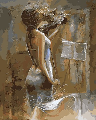 YEESAM ART Nouvelles Peinture au Numero pour Adulte Enfants - Violon Woman élégant Femme 40x50 cm - DIY Painting by Numbers numéro Cadeaux de noël