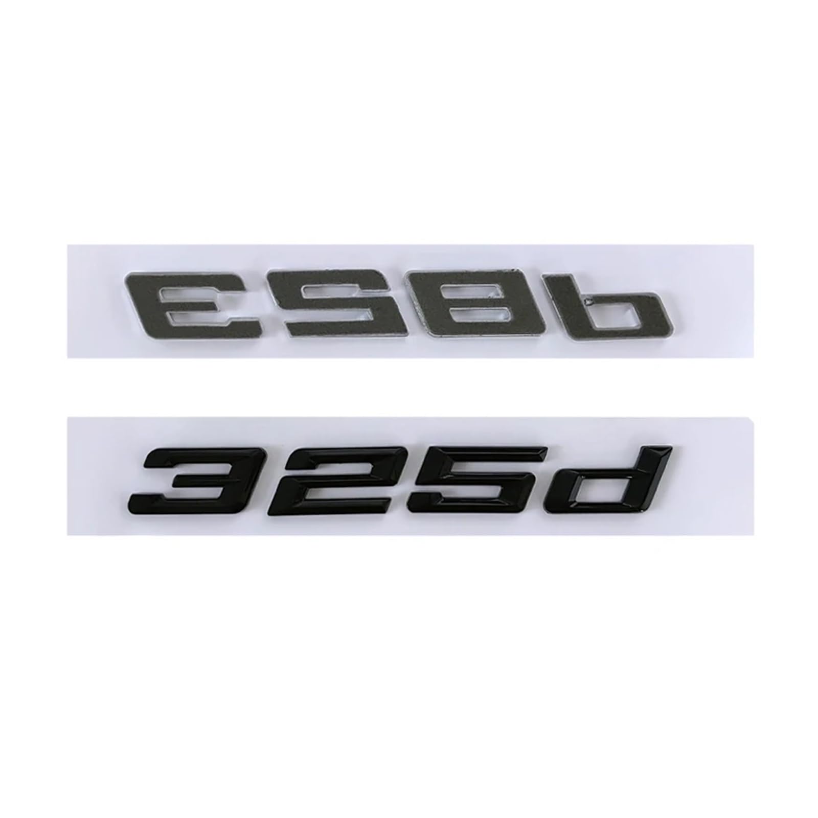 3D ABS Schwarze Autobuchstaben for 316d 318d 320d 323d 325d 328d 330d 335d E90 E46 F30 Emblem Schriftzug Aufkleber Zubehör(Glossy Black,2008-17_335D)