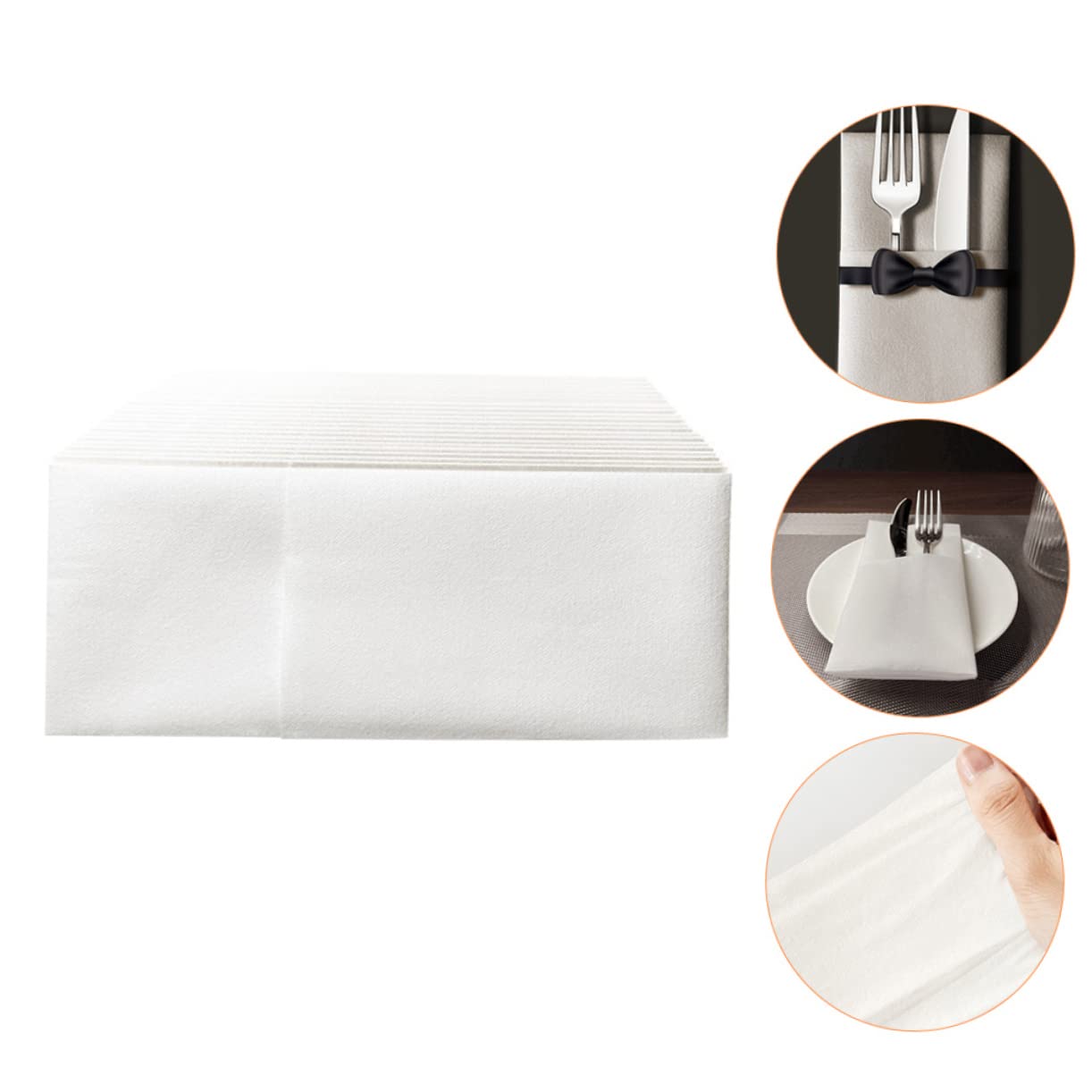 Servilletas de Papel Gruesas 50 Uds 40x40 Cm Engrosadas para Mesa de Comedor Fiestas Bodas Decoración Hogar Seguro y Desechable