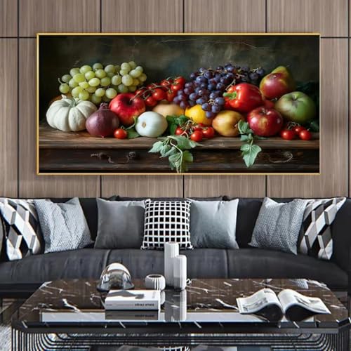 Toile coran et fruits peinture moderne pour grand mur de salon