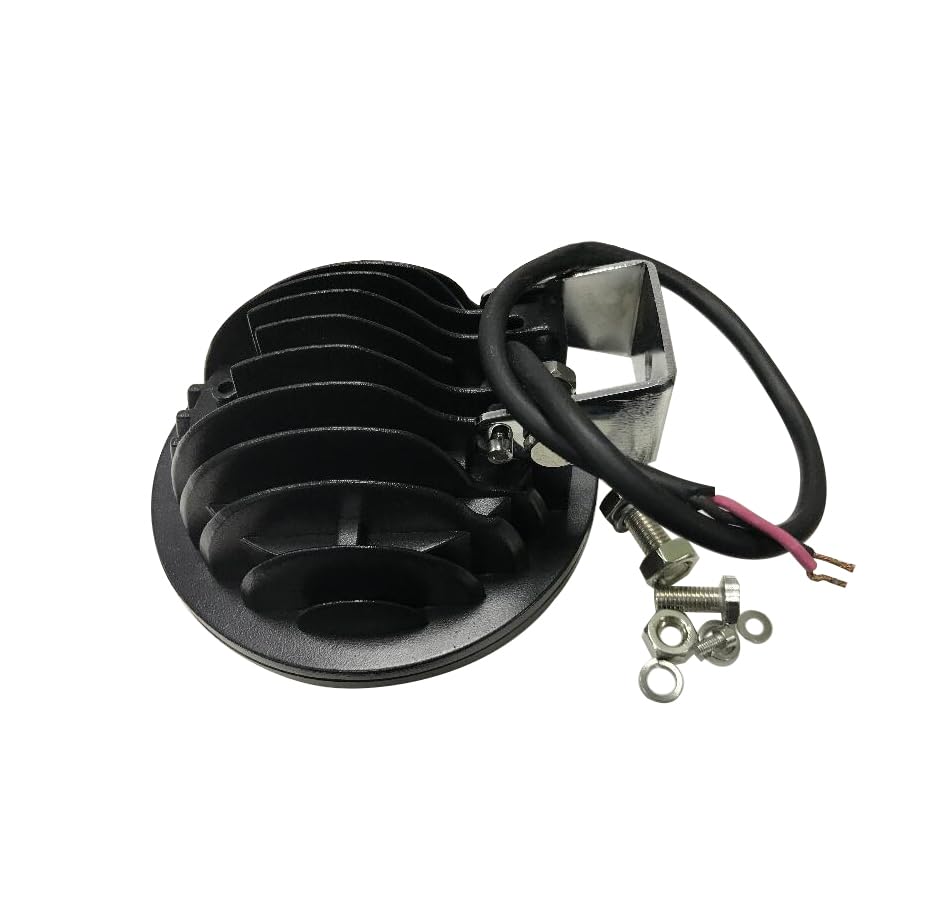 Image of Black Horse Bull Bar-T Textured Black Come with Pair of 5.3 inch Dia. LED Flood Lights With Black Trim Rings Compatible with 2001-2005 Toyota Rav4-CBT-B451SP-PLFB