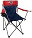 NFL New England Patriots NFL Kickoff Quad Folding Chair New England Patriots, Blue, 250lb rating