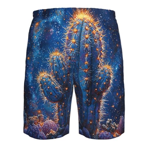 Men Swim Trunks Beach Shorts Swimwear Summer Bathing Suits - Cactus Galaxy4