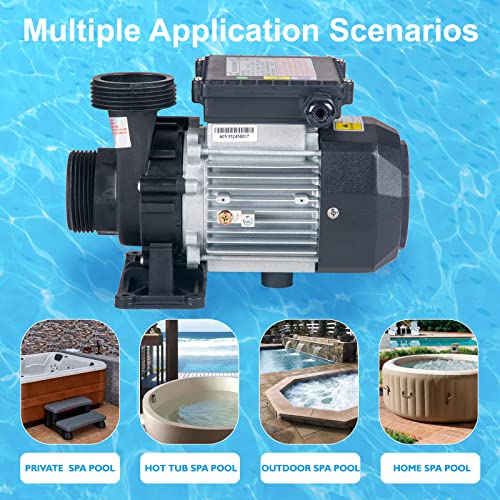Image of WE14 SPA Circulation Pump, 240V Hot Tub Circulating Pumps Compatible with E14 Circulation Pump 0.35HP, 1.5 inch Port (Model: WE14)