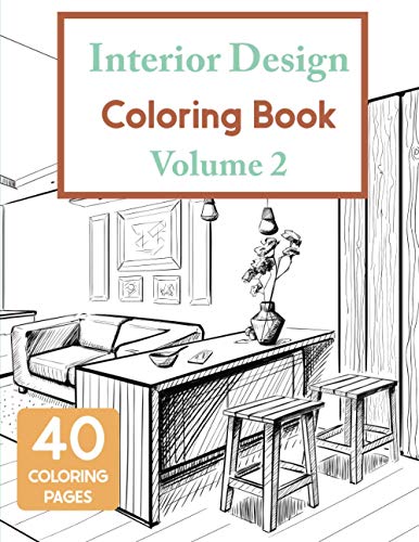 Interior Design Coloring Book Volume 2: House Decoration Coloring Book for Adults (Cities & Architecture) image 2