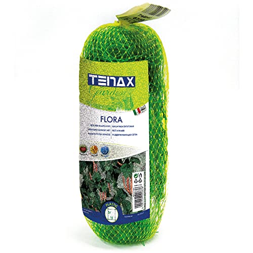 Tenax Flora 2,00x10 m Zielony, Siatka do pnączy, wsparcie warzyw i roślin, Opakowanie siatkowe
