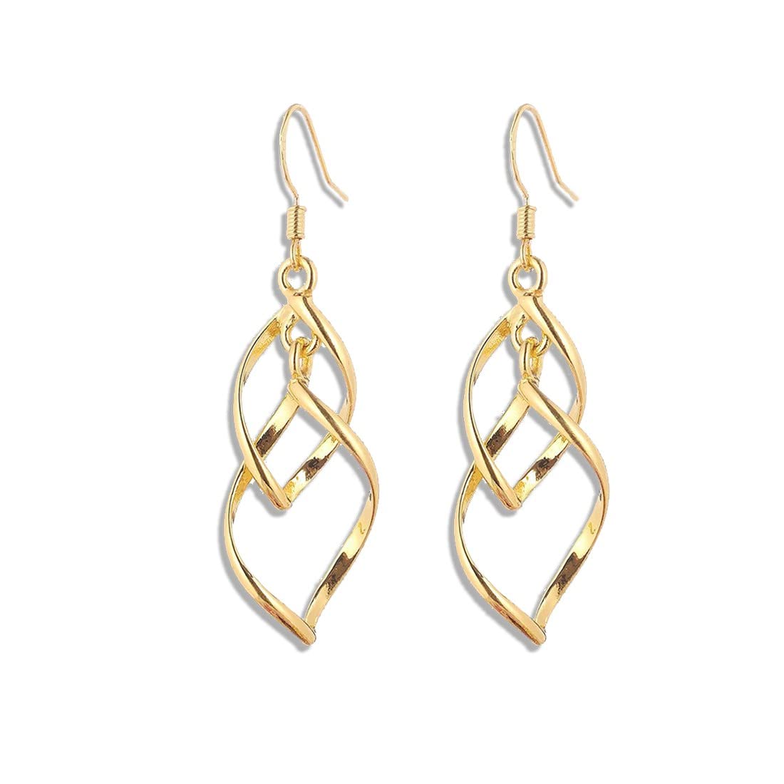 PLABBDPL Pendientes para mujer, 1 par pendientes largos de borla para mujer, de plata de ley, para regalo, plata de ley (oro)