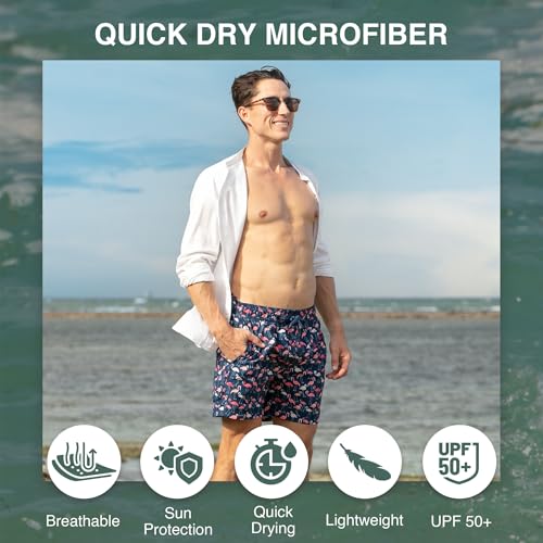 Image of Kanu Surf Men's Big Viper Extended Size Stripe Swim Trunk