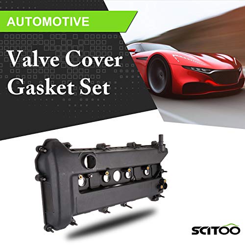 Image of SCITOO Engine Valve Cover with Gasket Replacement for Mercury for Ford Escape Focus Z4 2005-2013 Valve Cover Gasket Set QR25DE