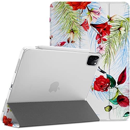 Image of DuraSafe Cases for iPad Pro 12.9 inch 4th Gen 2020 Cover A2229 MY2H2LL /A MY2J2LL /A A2069 MXAT2LL /A MXAV2LL /A MXAU2LL /A MXAW2LL /A A2233 MY3K2LL /A MY3J2LL /A MXFY2LL /A MXG12LL /A MXFX2LL /A - Flowers