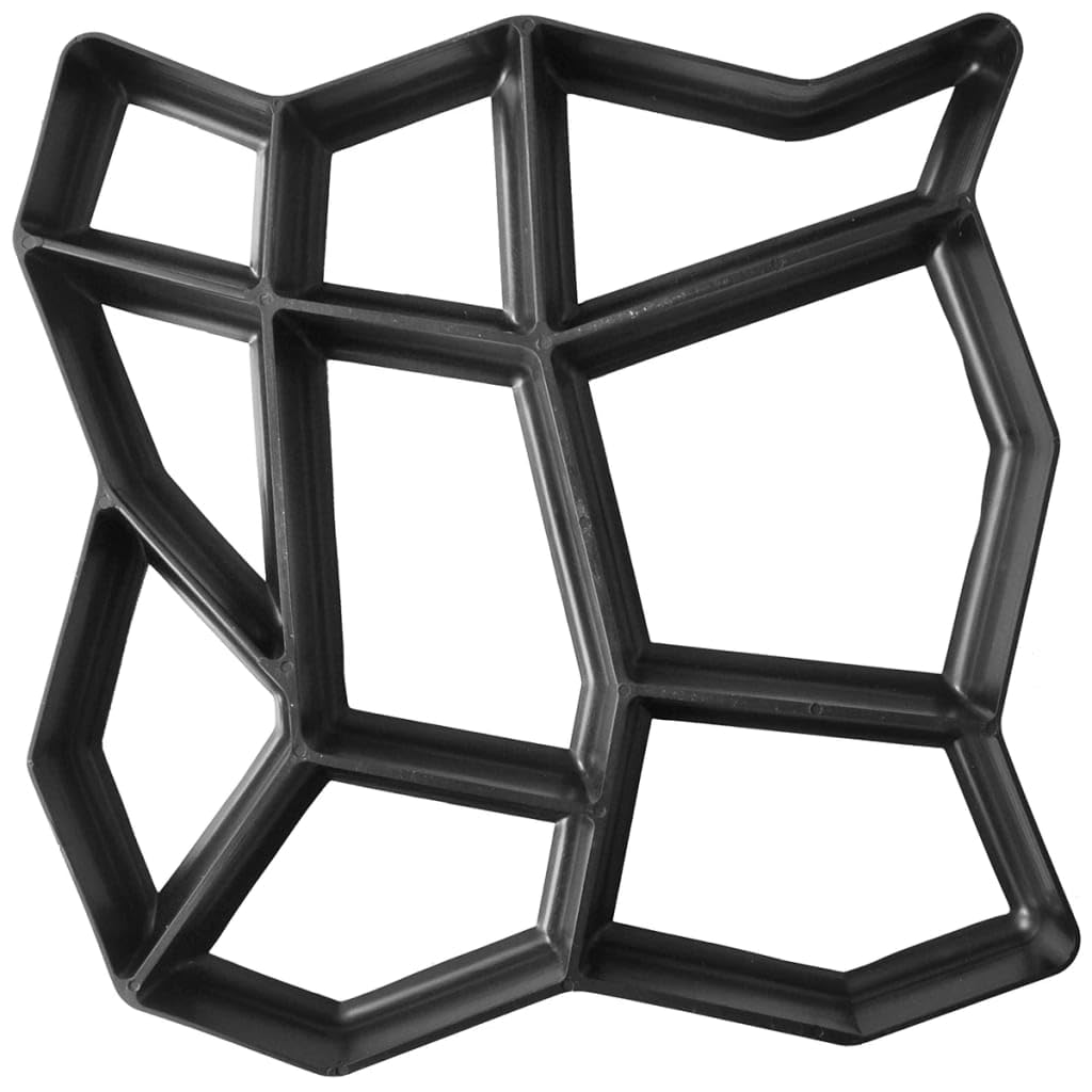vidaXL Set 2 moldes de pavimento para el jardín, 42 x 42 x 4 cm