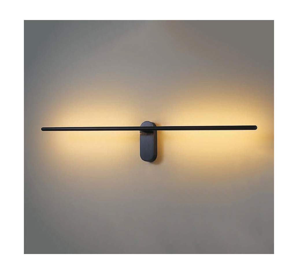 Salle de bains sans ombre avec la lampe de miroir de bain LED rotative 360 degrés