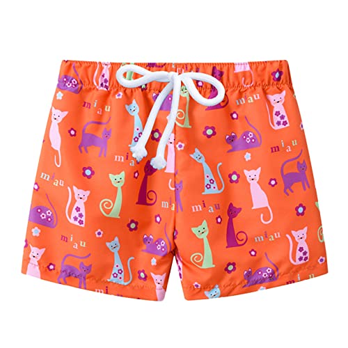Boys Swim Trunks Cartoon Car Printed 𝐇awaiian Beach Shorts Holiday Vacation Leisure Swimwear Short for Girls
