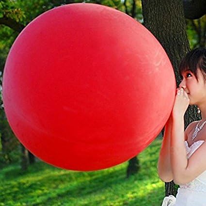 AnnoDeel 15pcs 36 inch Large Round Latex Balloons, Super Big Thick Latex Balloons for Photo Shoot Birthday Wedding Party Decorations,Assorted Colors