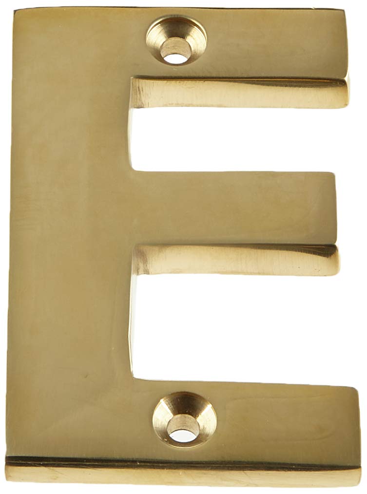 From the Anvil 83801E Letter E - Polished Brass