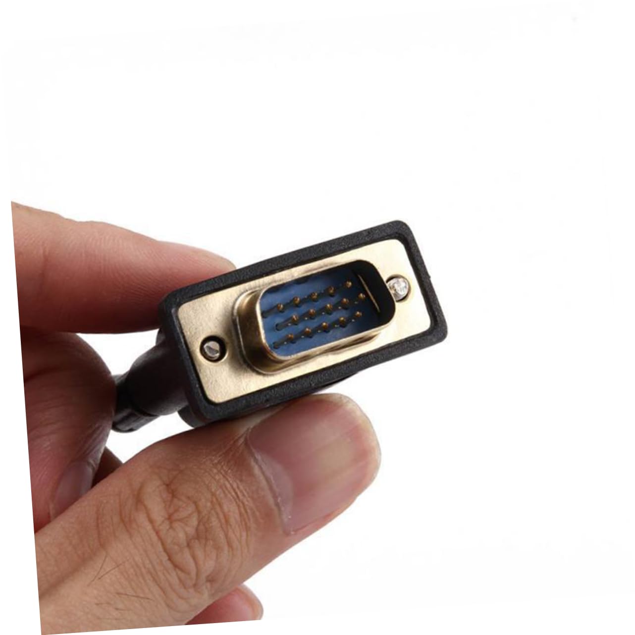 KOMBIUDA Vga to S-Video and Composite Converter Cable for Laptops and Desktops High-Resolution Video Output Pin Male Connector Black Vgaav for Tv Connection