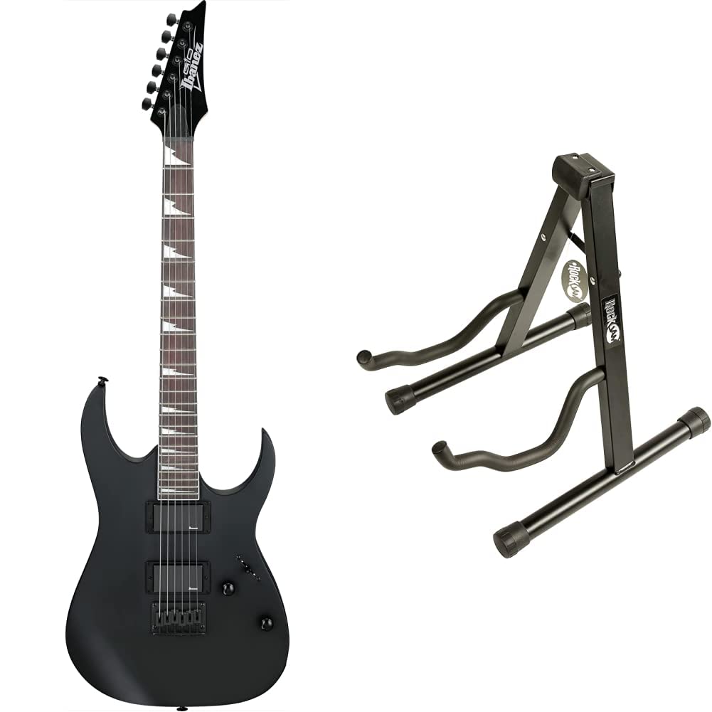 Ibanez GRG121DX-BKF GIO RG Series Electric Guitar- Black Flat