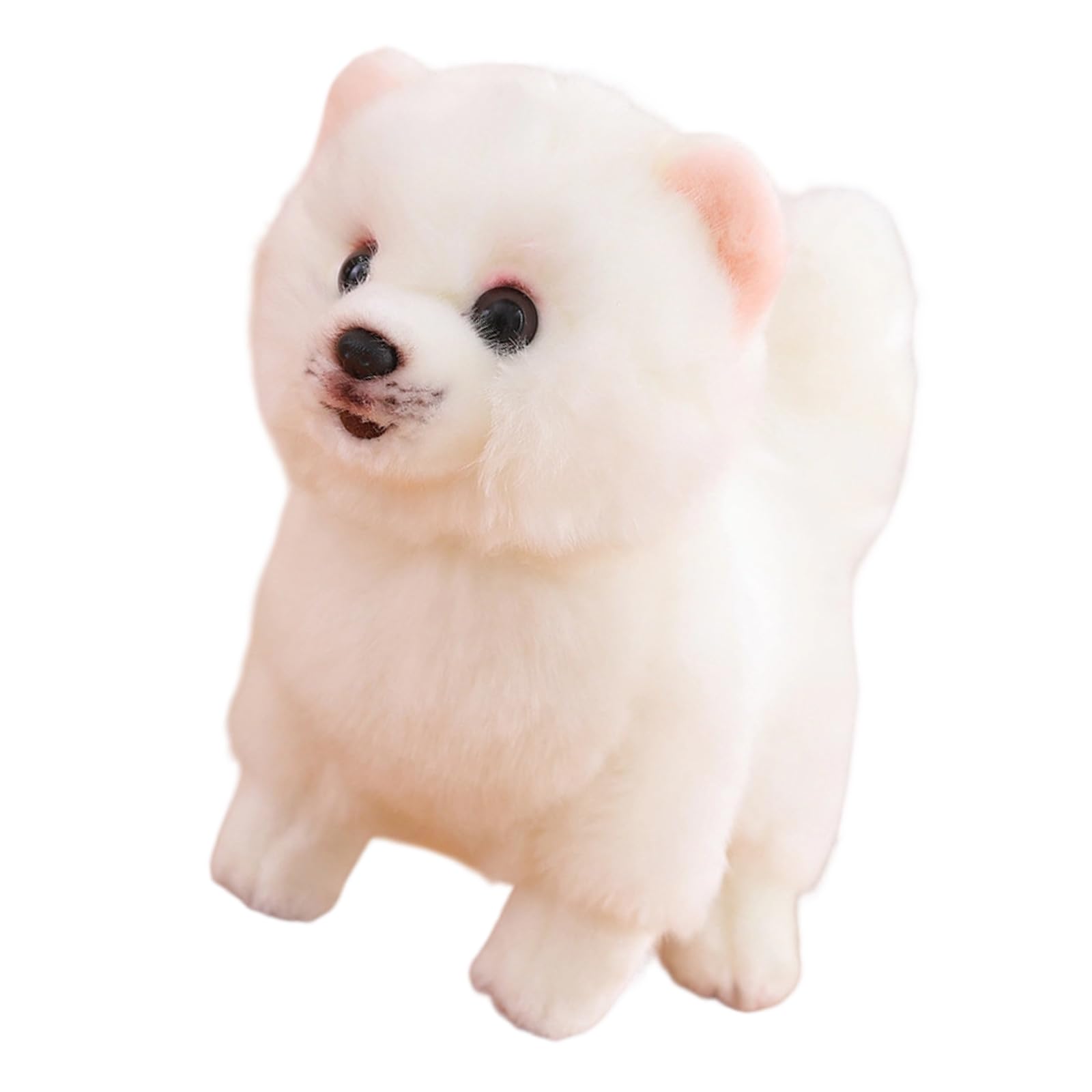 Generisch Empatía edificio, juguete de peluche suave para perro, vínculo familiar, muñeca de compañía, figura de confort pomerania realista, perro de peluche