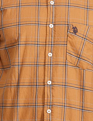 Image of U.S. POLO ASSN. Men's Checkered Regular fit Casual Shirt