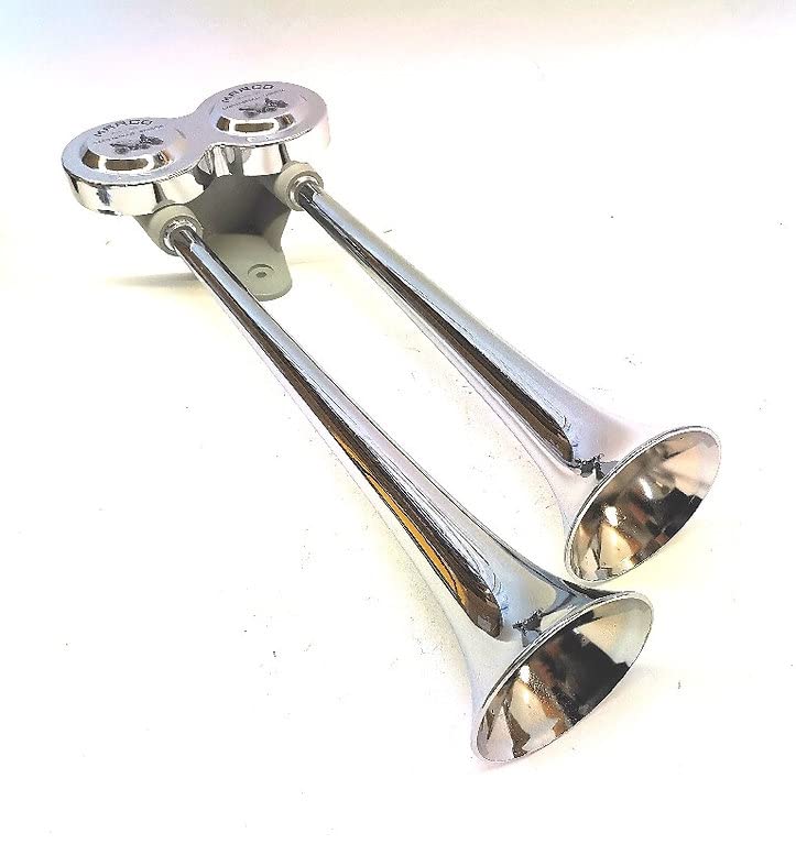 Marco KS2 - Embudo de metal cromado para autobuses, camiones, vehículos pesados, maquinaria de construcción, maquinaria agrícola y forestal