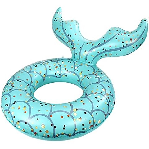 Flotador de Piscina Sirena Inflable para Niños Cover