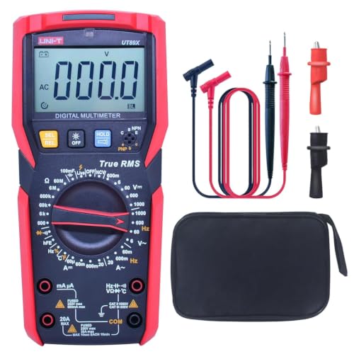 Image of UNI-T UT89X Digital Multimeter Tester, TRMS 6000 Counts AC DC 1000V Multimetro Volt Ohm Meter Automotive Electrical Capacitance Multimeter, Measures Current Temperature NCV Resistance