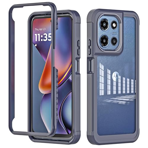 Coque pour Moto G 5G 2025 bleu antichoc protection intégrale 6.7"