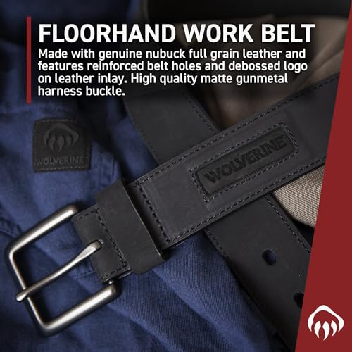 Image of Wolverine Full Grain Leather | Workwear | Heavy Duty | Durable | Everyday | Classic | Casual | Metal Buckle