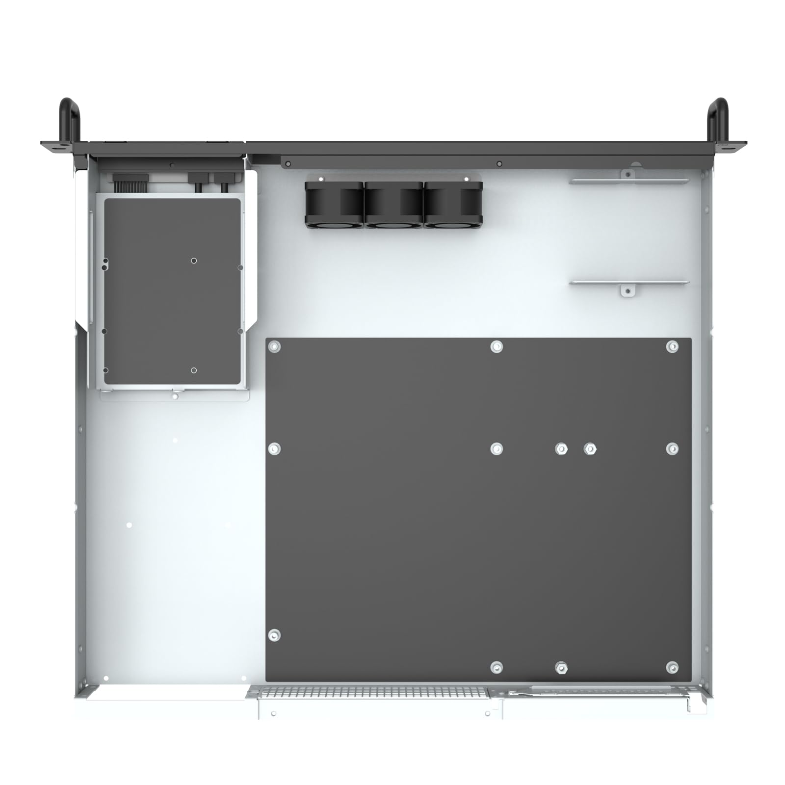 SilverStone RM100 - Châssis Serveur 1U rackable avec Support pour Carte mère ATX et Design de Module I/O Reversible, SST-RM100