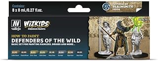 Vallejo VAL80255 WizKids Defenders of the Wild Paint Set 8 x 8ml Model, Various, 8 ml (Pack of 8)