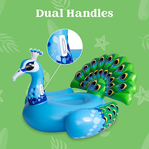 Buy JOYIN Giant Inflatable Peacock Pool 