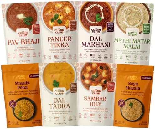 The Cumin Club Variety Pack, Authentic & Flavorful Indian Food